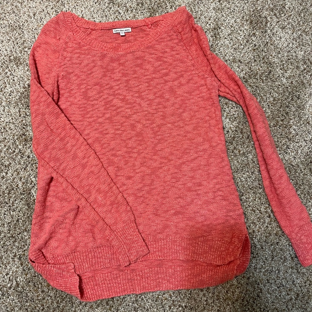 More of a peach color than orange
